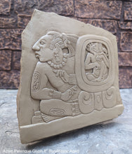 Load image into Gallery viewer, History Aztec Mayan Palenque Glyph Sculptural wall relief plaque 8" www.Neo-Mfg.com