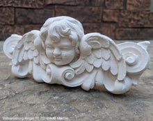 Load image into Gallery viewer, Williamsburg Angel winged child face baby corbel wall sconce shelf 10.75" sculpture www.NEO-MFG.com