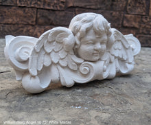 Load image into Gallery viewer, Williamsburg Angel winged child face baby corbel wall sconce shelf 10.75" sculpture www.NEO-MFG.com