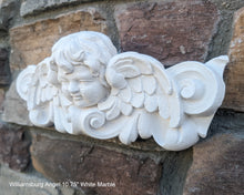 Load image into Gallery viewer, Williamsburg Angel winged child face baby corbel wall sconce shelf 10.75" sculpture www.NEO-MFG.com