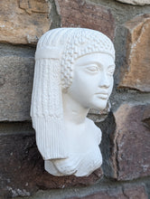 Load image into Gallery viewer, Egyptian Princess of Akhenaton Meritaten bust wall mount relief Sculpture statue www.Neo-Mfg.com Museum Reproduction 6.75"
