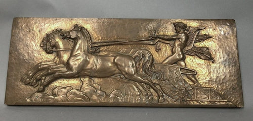 Roman Greek Apollo on Chariot plaque wall relief www.Neo-Mfg.com 19.5