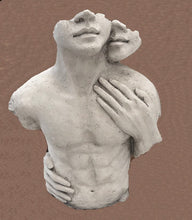 Load image into Gallery viewer, Nude couple embrace sculpture wall plaque high relief www.NEO-MFG.com 12"
