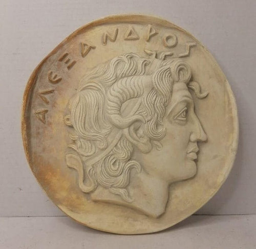 Roman Greek Apollo Hellenistic coin Sculpture Wall plaque relief 10