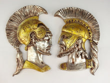 Load image into Gallery viewer, Roman Greek Spartan Bust Sculptural wall relief plaque home decor 13.5" www.Neo-Mfg.com