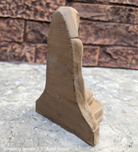 Load image into Gallery viewer, Egyptian kneeling female carving sculpture statue bookend revival Peinlich 7.5" www.NEO-MFG.com sold as one - each