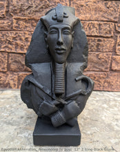 Load image into Gallery viewer, History Egyptian Pharaoh Akhenaten Amenhotep IV Sun god Sculptural bust Neo-Mfg 12"