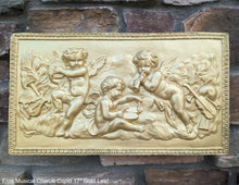 Load image into Gallery viewer, Eros Musical Cherub Cupid Greek Wall Sculpture Plaque Angels 17" www.NEO-MFG.com