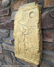 Load image into Gallery viewer, History Egyptian Akhetaten offering to Aton 17" hieroglyph Sculptural relief www.Neo-Mfg.com Museum Reproduction