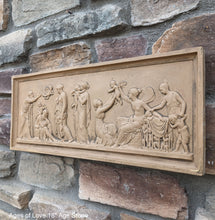 Load image into Gallery viewer, Roman Greek Thorvaldsen The Ages of Love 1824 Cherub nursery plaque wall relief www.Neo-Mfg.com 18"
