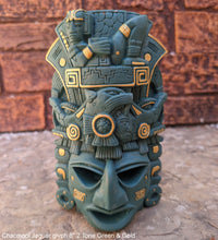Load image into Gallery viewer, History Aztec Maya Chacmool Jaguar glyph Artifact mask Sculpture Statue www.Neo-Mfg.com 8"