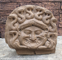 Load image into Gallery viewer, History Roman Greek Antefissa (Antefix) Medusa Gorgon Artifact Carved Sculpture Statue 12" www.Neo-Mfg.com
