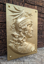 Load image into Gallery viewer, Roman Greek Siegfried Brunhild Song of the Nibelungs German mythology Figure Sculptural Wall frieze plaque relief www.Neo-Mfg.com 18.75"