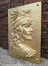 Load image into Gallery viewer, Roman Greek Siegfried Brunhild Song of the Nibelungs German mythology Figure Sculptural Wall frieze plaque relief www.Neo-Mfg.com 18.75"