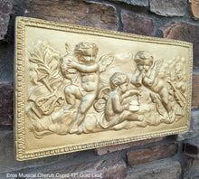 Load image into Gallery viewer, Eros Musical Cherub Cupid Greek Wall Sculpture Plaque Angels 17" www.NEO-MFG.com