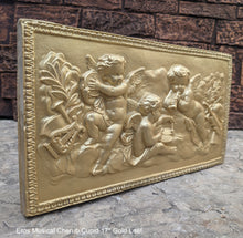 Load image into Gallery viewer, Eros Musical Cherub Cupid Greek Wall Sculpture Plaque Angels 17" www.NEO-MFG.com