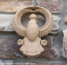 Load image into Gallery viewer, Egyptian Eye Horus Ra Falcon artifact carving sculpture statue 7" www.NEO-MFG.com