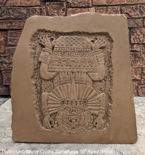 Load image into Gallery viewer, MAYAN AZTEC Tlaltlecuhtli Stone Codex Zumarraga Sculptural wall relief plaque Museum Quality www.Neo-Mfg.com 16"