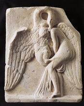 Load image into Gallery viewer, Roman Greek Leda & Swan Zeus Sculptural wall relief plaque home decor 9" www.Neo-Mfg.com