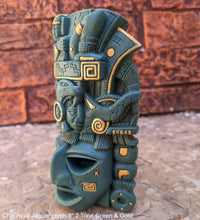 Load image into Gallery viewer, History Aztec Maya Chacmool Jaguar glyph Artifact mask Sculpture Statue www.Neo-Mfg.com 8"