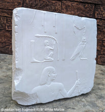 Load image into Gallery viewer, Egyptian Relief fragment wall plaque art Sculpture 11.5" www.Neo-Mfg.com Museum reproduction Penn