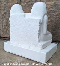 Load image into Gallery viewer, History Egyptian kneeling couple statue Sculpture museum reproduction art 4.3" www.Neo-Mfg.com home decor relief