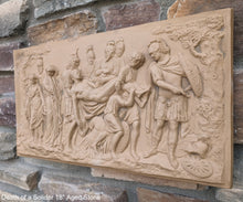 Load image into Gallery viewer, Roman Greek Death of a Solider Wall plaque relief sculpture 18" www.Neo-Mfg.com