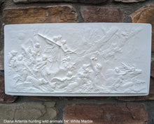Load image into Gallery viewer, Roman Greek Diana Artemis hunting wild animals Wall Plaque Sculpture Fragment 14" Museum Quality www.Neo-Mfg.com