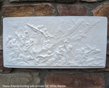 Load image into Gallery viewer, Roman Greek Diana Artemis hunting wild animals Wall Plaque Sculpture Fragment 14" Museum Quality www.Neo-Mfg.com