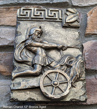 Load image into Gallery viewer, Charge of the Roman Charioteer Horse Sculpture Statue Chariot Horse 12" www.Neo-mfg.com m14