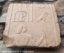 Load image into Gallery viewer, Egyptian Relief fragment wall plaque art Sculpture 11.5" www.Neo-Mfg.com Museum reproduction Penn