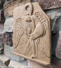 Load image into Gallery viewer, Roman Greek Leda & Swan Zeus Sculptural wall relief plaque home decor 9" www.Neo-Mfg.com