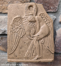 Load image into Gallery viewer, Roman Greek Leda & Swan Zeus Sculptural wall relief plaque home decor 9" www.Neo-Mfg.com