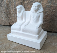 Load image into Gallery viewer, History Egyptian kneeling couple statue Sculpture museum reproduction art 4.3" www.Neo-Mfg.com home decor relief