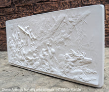 Load image into Gallery viewer, Roman Greek Diana Artemis hunting wild animals Wall Plaque Sculpture Fragment 14" Museum Quality www.Neo-Mfg.com