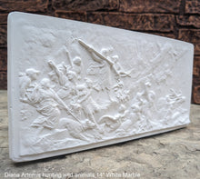 Load image into Gallery viewer, Roman Greek Diana Artemis hunting wild animals Wall Plaque Sculpture Fragment 14" Museum Quality www.Neo-Mfg.com