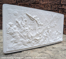 Load image into Gallery viewer, Roman Greek Diana Artemis hunting wild animals Wall Plaque Sculpture Fragment 14" Museum Quality www.Neo-Mfg.com