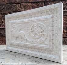 Load image into Gallery viewer, Griffin gryphon Acanthus Winged lion wall Sculpture plaque 14" www.Neo-Mfg.com Home decor mystical