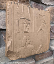 Load image into Gallery viewer, Egyptian Relief fragment wall plaque art Sculpture 11.5" www.Neo-Mfg.com Museum reproduction Penn