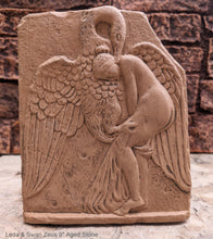 Load image into Gallery viewer, Roman Greek Leda & Swan Zeus Sculptural wall relief plaque home decor 9" www.Neo-Mfg.com