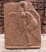 Load image into Gallery viewer, Roman Greek Leda & Swan Zeus Sculptural wall relief plaque home decor 9" www.Neo-Mfg.com
