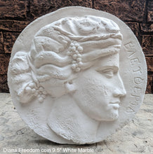 Load image into Gallery viewer, Roman Greek Diana Freedom coin Sculptural Wall relief plaque www.Neo-Mfg.com 9.5"