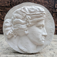 Load image into Gallery viewer, Roman Greek Diana Freedom coin Sculptural Wall relief plaque www.Neo-Mfg.com 9.5"