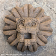 Load image into Gallery viewer, History Feathered Serpent Head of Quetzalcoaltl Aztec Maya Artifact Carved Sculpture Statue 12.25" Grand Size www.Neo-Mfg.com