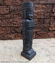 Load image into Gallery viewer, Toltec warrior Mesoamerican MAYAN AZTEC Sculptural statue stele 12.5" www.Neo-Mfg.com