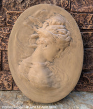 Load image into Gallery viewer, Victorian Cameo silhouette East wind Sculpture wall Plaque Bas relief 14" www.Neo-Mfg.com right face c10