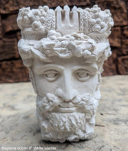 Load image into Gallery viewer, Roman Greek Neptune Face Wall Mythical Plaque Sculptural relief www.Neo-Mfg.com 6" Customs House Dublin
