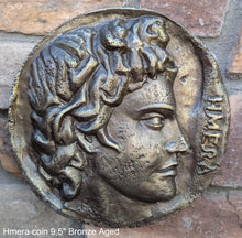 Load image into Gallery viewer, Roman Greek Apollo & Diana Freedom coin Sculptural Wall relief plaque www.Neo-Mfg.com 9.5"