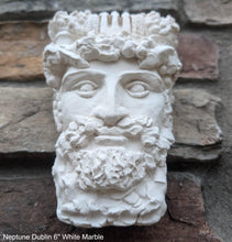 Load image into Gallery viewer, Roman Greek Neptune Face Wall Mythical Plaque Sculptural relief www.Neo-Mfg.com 6" Customs House Dublin