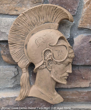 Load image into Gallery viewer, Roman Greek Spartan Bust Sculptural wall relief plaque home decor 13.5" www.Neo-Mfg.com